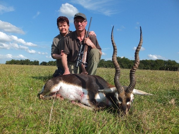 Jagd auf Hirschziegenantilope