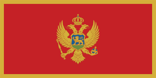 Flagge Montenegro